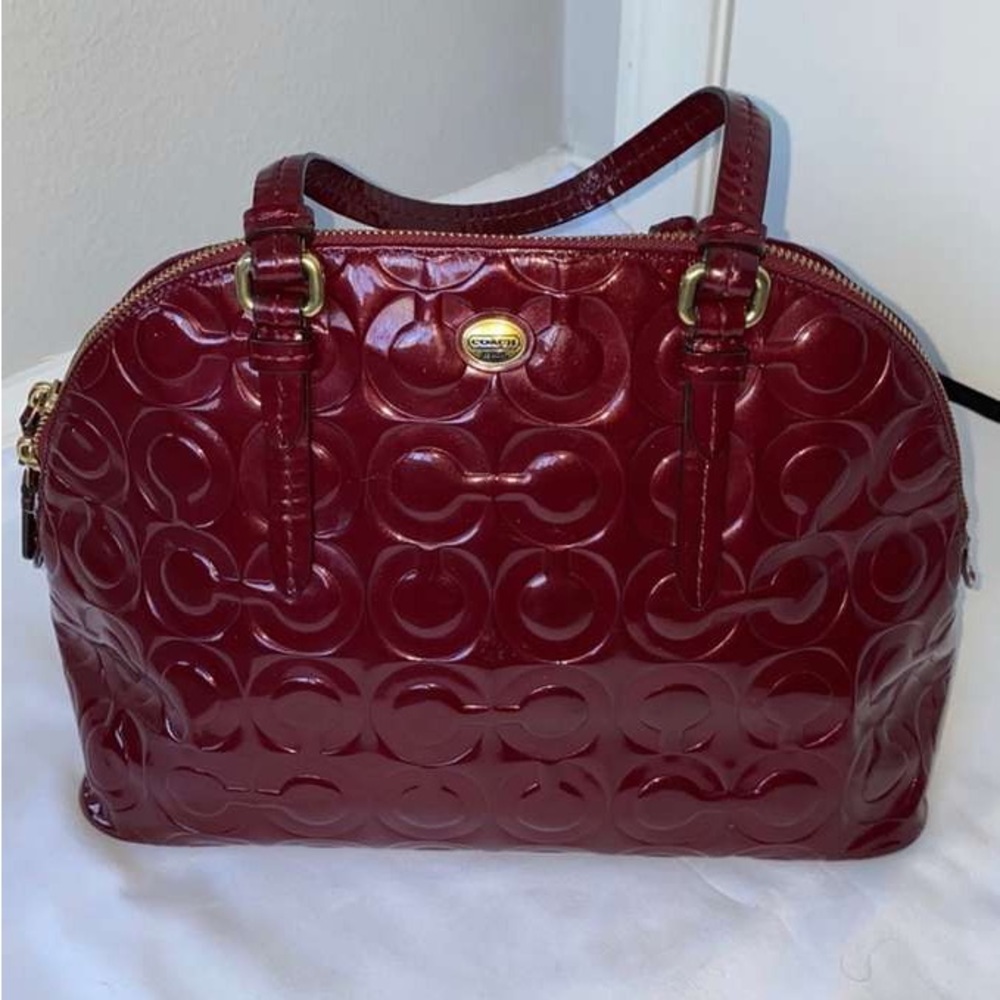 Coach Peyton Domed Satchel Purse bag - Picture 4 of 5